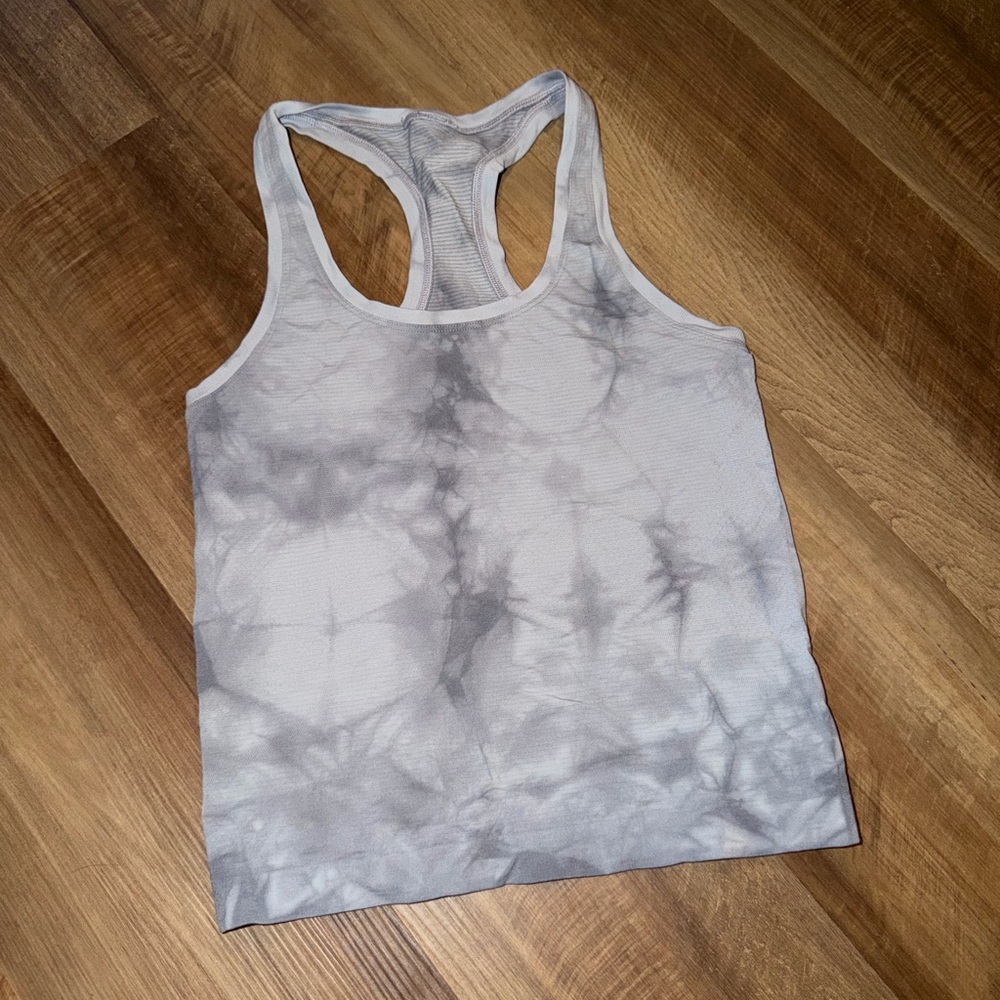 lululemon athletica Gray Tie-Dye Tank Top